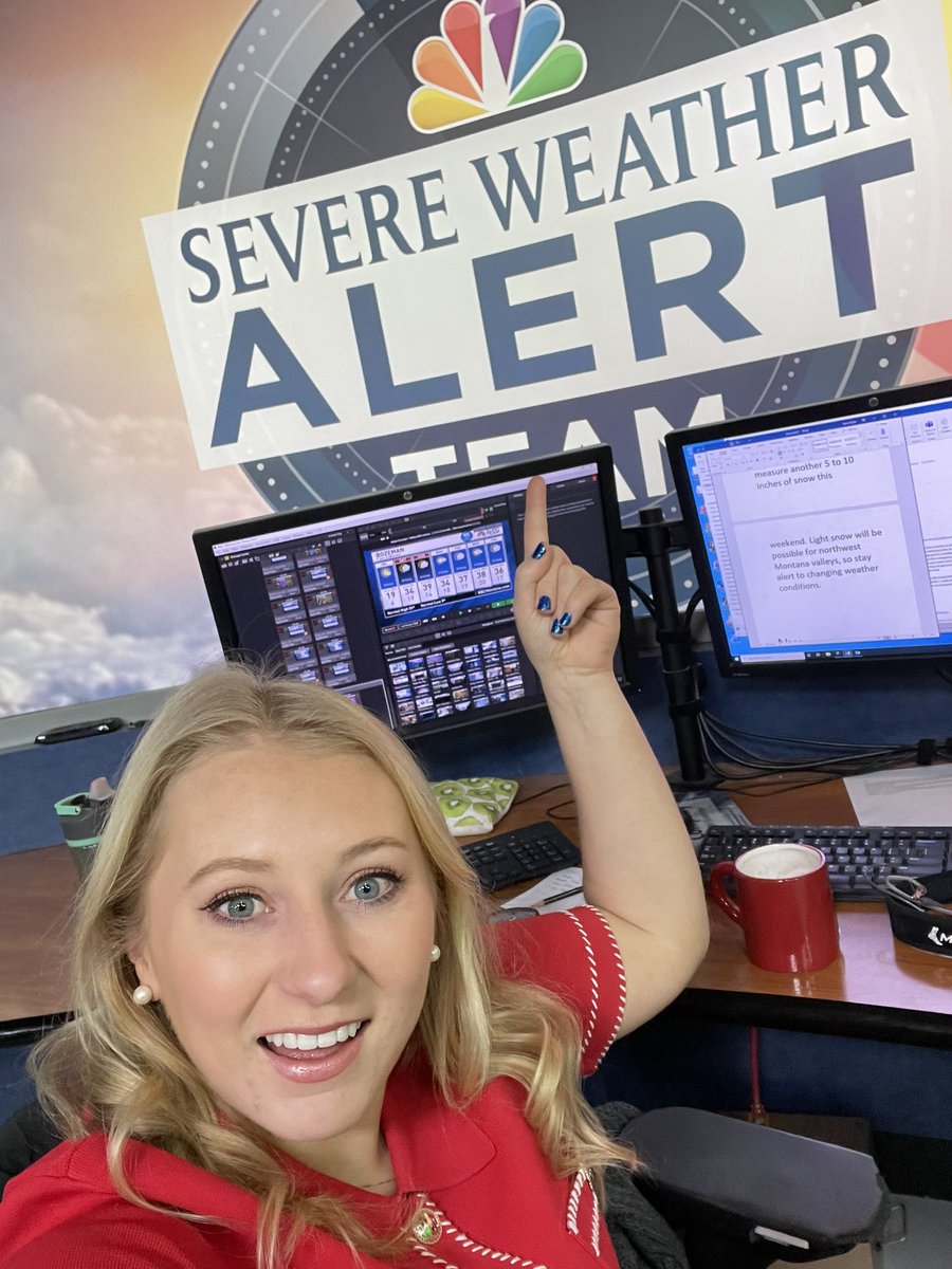 sierraskis's tweet photo. Happy Friday! Channeling my @BrookeNBCMT energy this morning and its a chilly start in the teens, temperatures are going to increase to just under 40 degrees this weekend and into next week #mtweather #nbcmontana https://t.co/PzpHfMSG0i