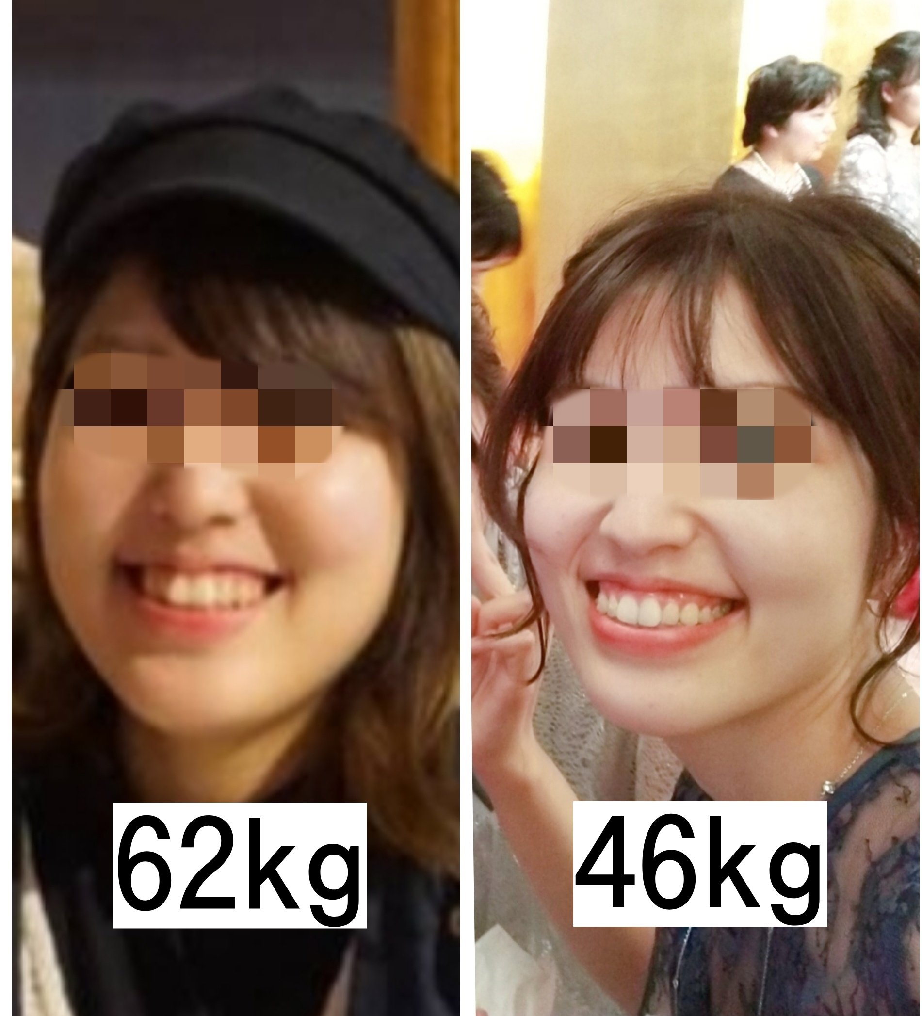 りっち 16kg 顔痩せビフォーアフター 過去の写真見返してたらアンパンマンみたいな自分の写真が出てきた 笑 顔 の余白が減ってメイクが映えるようになり 整形レベルで顔変わった ダイエットビフォーアフター ダイエット垢さんと繋がりたい
