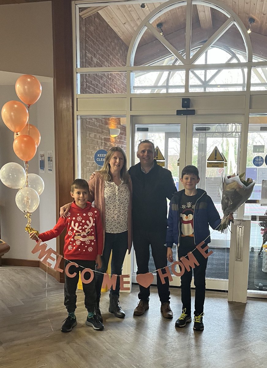 She has returned home with her family who were delighted to have mum home for Christmas.
We are all so proud of this lady .