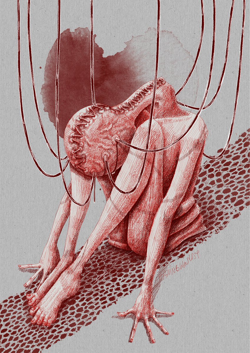 New Drop🚨on <a href="/opensea/">OpenSea</a> 
Yesterday I had stomachache because of my period.
So So So hurttt.
Swing emotions were happen here.

I hate this period ,I hate myself.
I hate this bloody time..

🫀opensea.io/collection/ha-…

#NFT #nfts #nfteers #NFTCommunity #nftart #nftcollector #darkart