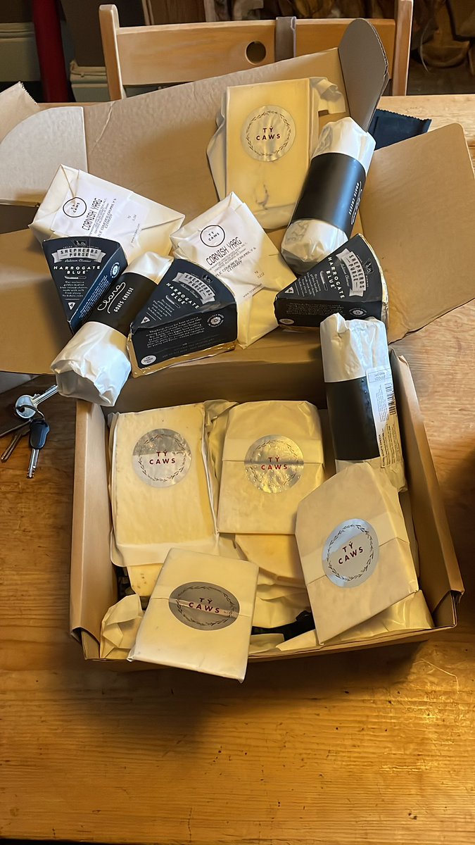 EwanHilton's tweet image. There’s a possibility that I got over excited with my @tycaws order.   If I know you and I see you over Christmas you’re getting cheese.   End of!!!