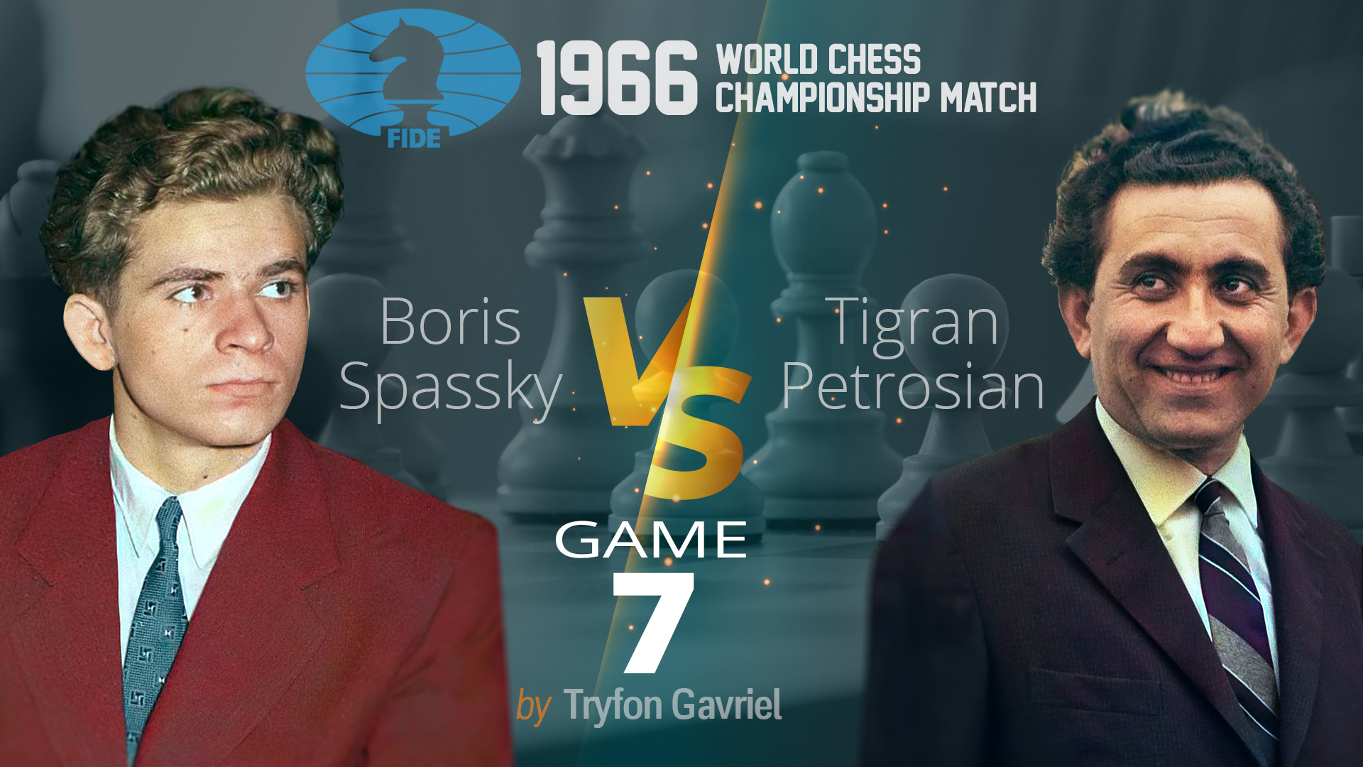 Tryfon Gavriel on X: World Chess Championship 1966 - Spassky vs Petrosian  - Round 7  via @  / X