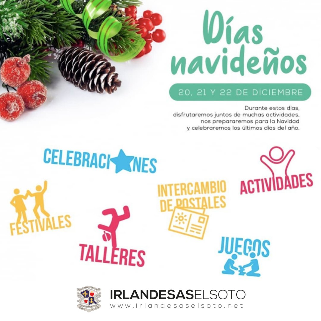 irlandesassoto's tweet photo. 🎄La próxima semana nos prepararemos para la #Navidad con unos días especiales en los que viviremos el sabor del #Adviento de una forma muy especial.⁣
⚠️️Siguiendo el Plan de Contingencia #COVID, no podremos recibiros a las familias este año. Gracias por vuestra comprensión. https://t.co/DK6kbf2mAo