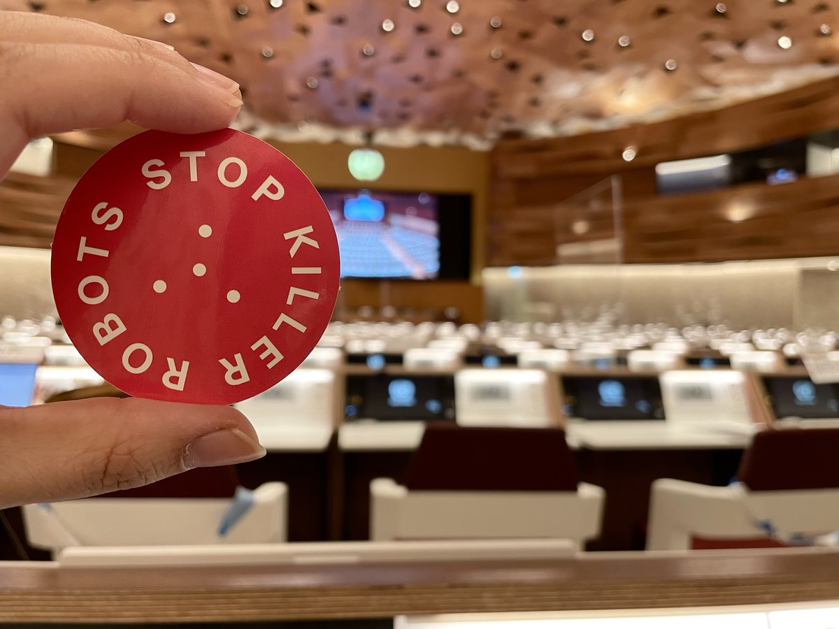 Day 5⃣ & final day of #CCWUN #RevCon. Follow this thread as states discuss adopting a new mandate to shape the direction of future work. They will choose whether to develop regulations & prohibitions for #AutonomousWeapons or continue talking, as they have for the last 8 years👇