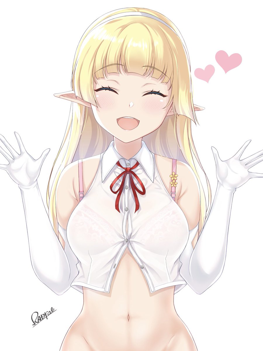 「にんげんども~~~💕 」|エルフのラドラルのイラスト