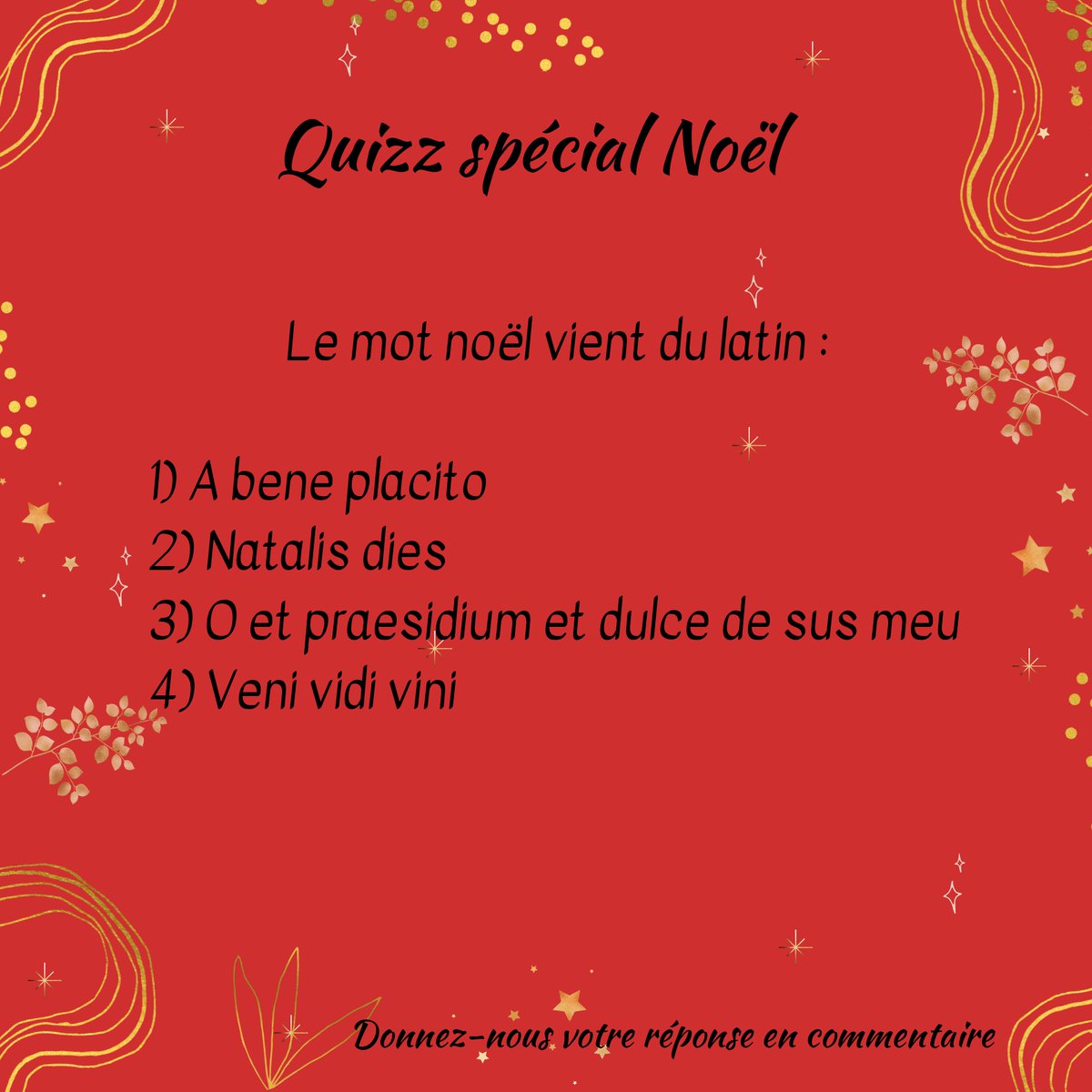 DEGUIZZ2's tweet photo. Dix-septième case ... Tic Tac Tic Tac  🕐 Et si nous remontions le temps ? D'après vous, d'où le mot Noël tire-t-il ses racines ?🎅

#noel #quizzdenoel #calendrierdelavent #magasindedeguisement #bordeaux https://t.co/PlIzrpeMXi
