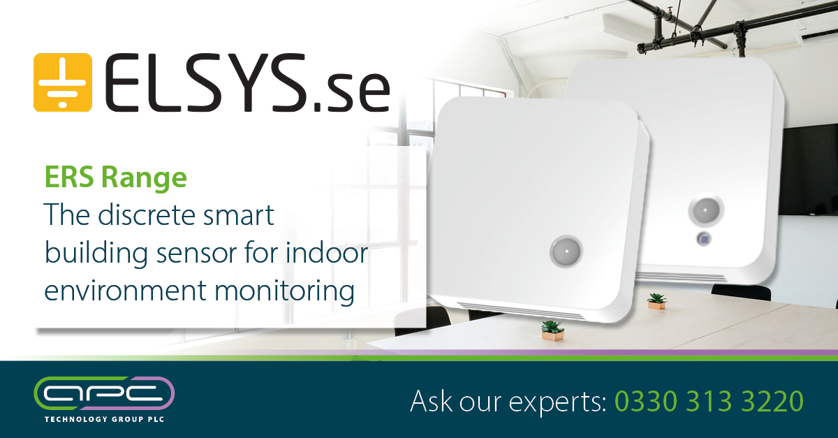 APCTechGroup's tweet photo. With a clean and modern design, the Elsys ERS sensor range are ideal for both business and home environments. With the ability to measure #Temperature, #Humidity, #Light, & #RoomActivity, you can rest easy knowing you are in control.
Contact APC today: smartwave@apcplc.com https://t.co/OPUVyt8Bla