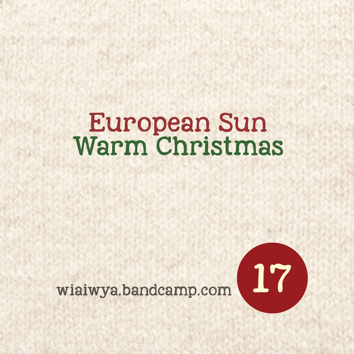 today in #AdventCalendar land

#christmasmusic #NowPlaying 

youtube.com/watch?v=k9w9Pt…

wiaiwya.bandcamp.com/album/24