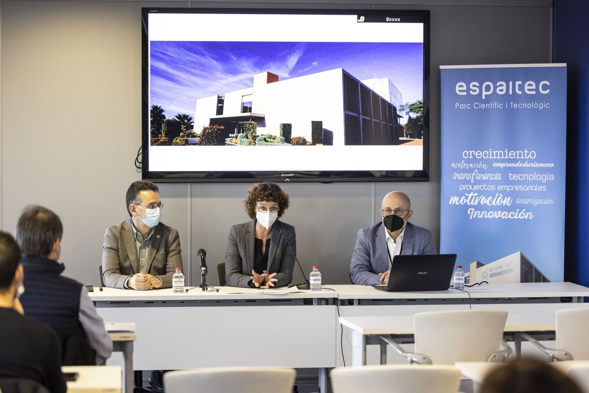 espaitec's tweet photo. 🗣Espaitec ha presentado «Los Resultados de los Proyectos Innovadores de #Espaitec»:
🌍 Mapa Tecnológico de la provincia de #Castellón
🛠 Proyecto UJI.>LAB
🚀 @innotransfer Hábitat Sostenible
👉+INFO: https://t.co/kqBbySrCMv
#SomUJI #LosParquesAportan #HubAsaService #AVI https://t.co/Y4L6SpYuEt