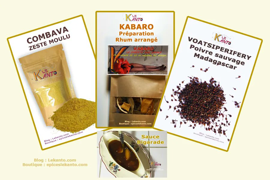 MADAKANTO's tweet photo. Bonjour à tous,
Du poivre sauvage de Madagascar, du combava et du rhum arrangé sont les épices pour réussir la sauce bigarade.
#epices #saucebigarade #voatsiperifery #poivre #Madagascar #recette #sauce #rhum #combava #venteenligne #boutiqueenligne
https://t.co/ebitlka4OO https://t.co/BmGkFHLaW6