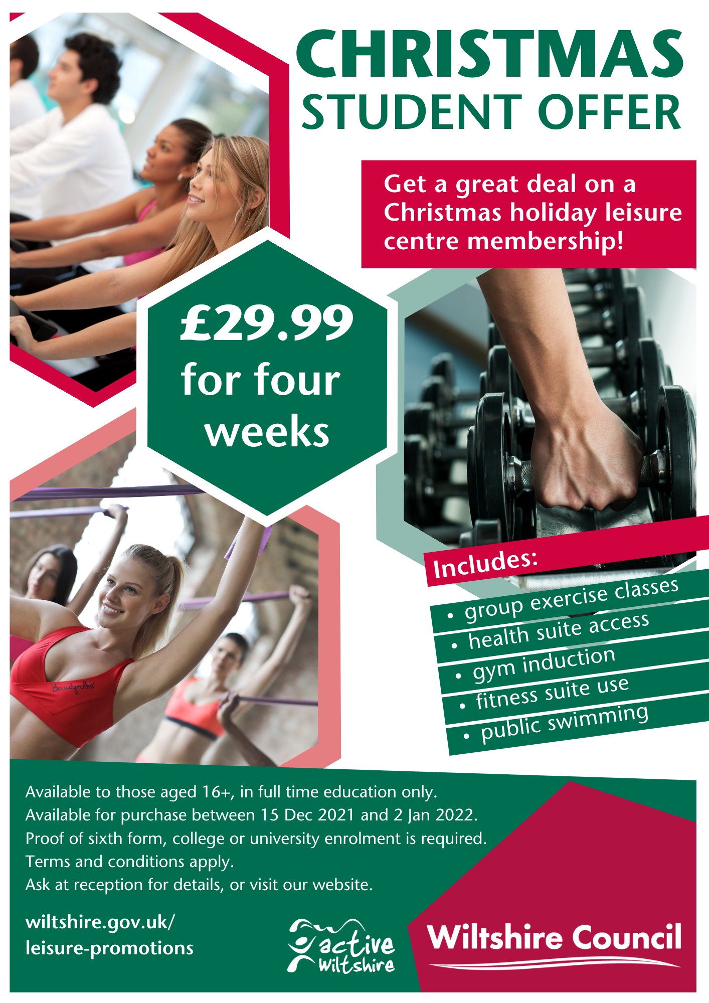 2022 Christmas Unlimited Application Form Marlborough Leisure On Twitter: "Student Christmas Memberships Available  Now 4 Weeks For £29.99 Including Unlimited Gym, Swimming And Group Exercise  Classes Buy Now: Https://T.co/3Y02Cnbxeb Available To 16 Year Olds + In Full