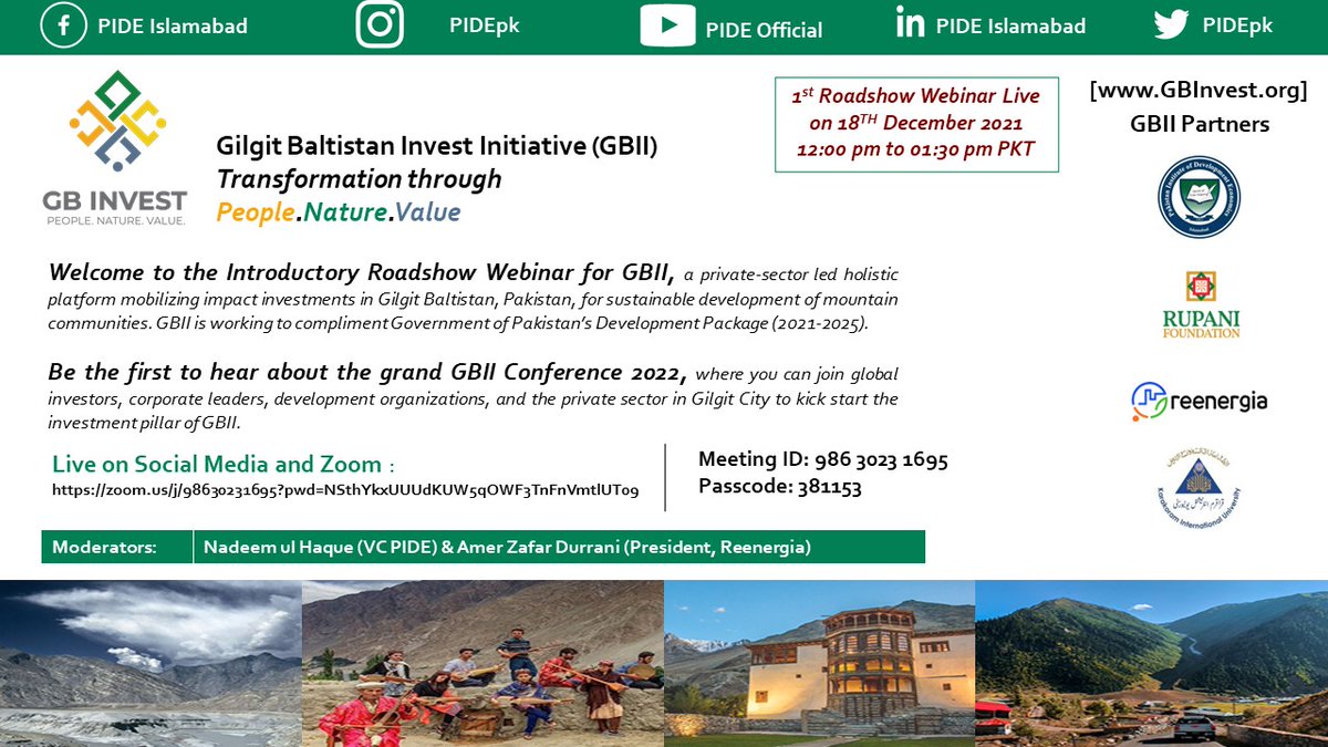 reenergia's tweet photo. Reenergia along with its partners is holding the first roadshow webinar on 18-Dec-2021, 12:00 pm.The session will have a moderated discussion with a panel of key international experts sharing their views and experiences on sustainable development @D_AMERZ @PIDEpk @RFInterventions https://t.co/JoDsMVqUUt