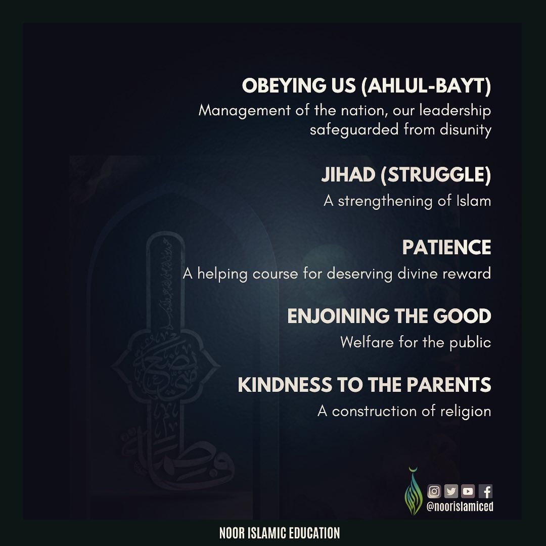 NoorIslamicEd's tweet photo. 13th Jumadi Awwal marks the martyrdom anniversary of the Lady of Light, Fatima Al-Zahra (a) (according to some narrations). In her famous sermon, she eloquently presents her deep knowledge of Islam by highlighting some of the wisdoms behind deeds and obligations. #sayedafatima https://t.co/dAB9HCZAzg