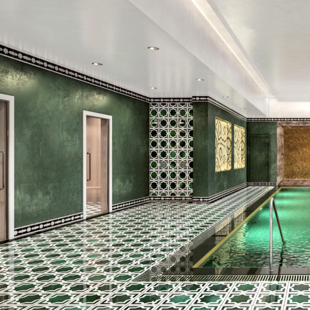 Green Polished Plaster at the Pool 😍

#polishedplaster
#polishedconcrete
#interiordesign
#luxuriousinterior
#sevenoaks
#projectthrowback