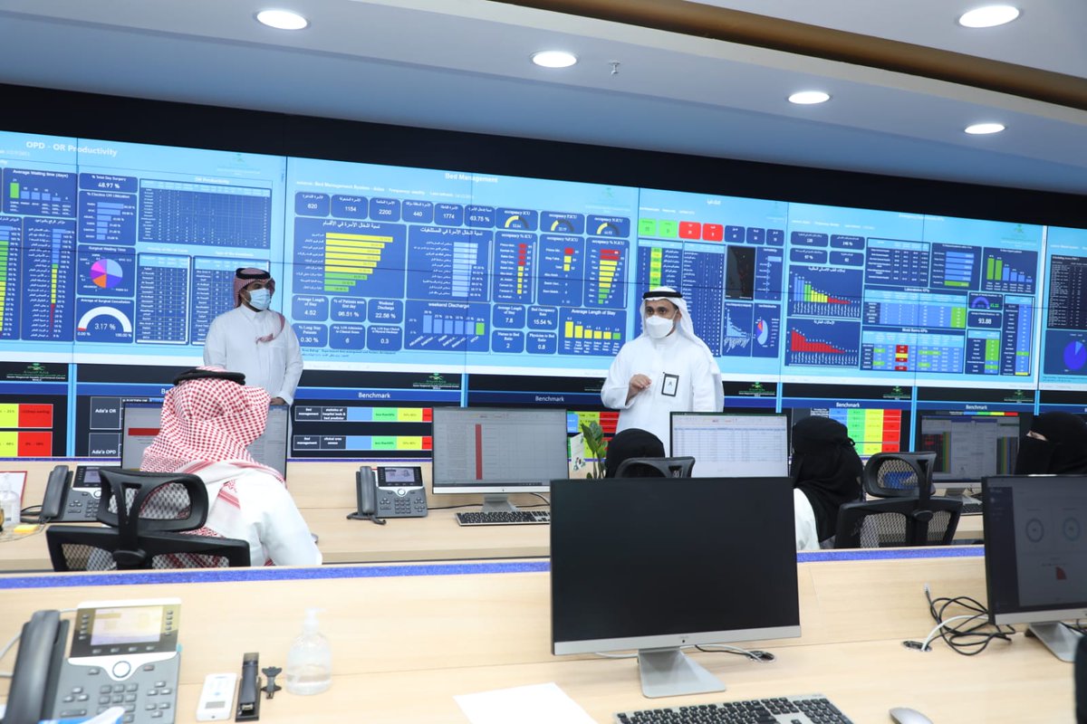 معالي وزير #الصحة يشيد بجهود السواعد الوطنية التي تعمل في المركز الإقليمي الصحي للقيادة والتحكم بــ #جازان ،التي استطاعت أن تحسن الخدمات الصحية التي تقدم للمرضى بالمنطقة من خلال المؤشرات، وساهمت ولله الحمد في خفض نسبة الإحالة الطبية لخارج منطقة جازان بنسبة 40% عن السنتين الماضية