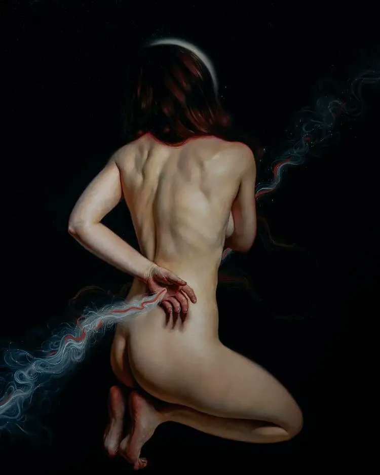 A breathtaking painting by <a href="/Aniuccia/">Ania Tomicka</a>.

"From Past to Present"
Oil on linen canvas, 50x70cm
Made for <a href="/wowbywow/">WOW x WOW</a>

#beautifulbizarre #surrealism #figurativeart #painting #figure #contemporaryart