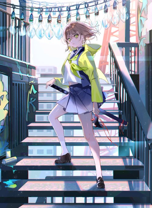 丹花イブキ(ブルアカ) 「身長足りなくて間延びしてる等身大