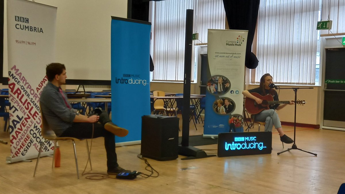 <a href="/bbcintroducing/">BBC Music Introducing</a> <a href="/BBC_Cumbria/">BBC Cumbria</a> in #CumbriaSchools with <a href="/EmmaDockeray/">Emma Dockeray</a> singer/songwriter from the band <a href="/FLYNTofficial/">FLYNT</a> and <a href="/tomtomsalmon/">Tom Salmon</a> were at <a href="/stjworkington/">St Joseph's Catholic High School</a> on Monday 13th Dec giving students the opportunity to hear live music from local musicians.