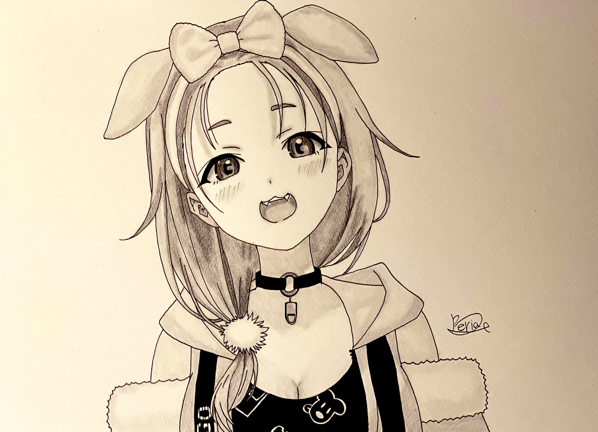 べりあ ホロライブ 戌神 ころね アナログイラスト 模写 シャーペン画 ホロライブゲーマーズ ホロライブ 戌神ころね ころねすきー できたてころね 絵描きさんと繋がりたい コピック T Co Ouvro3td9y Twitter