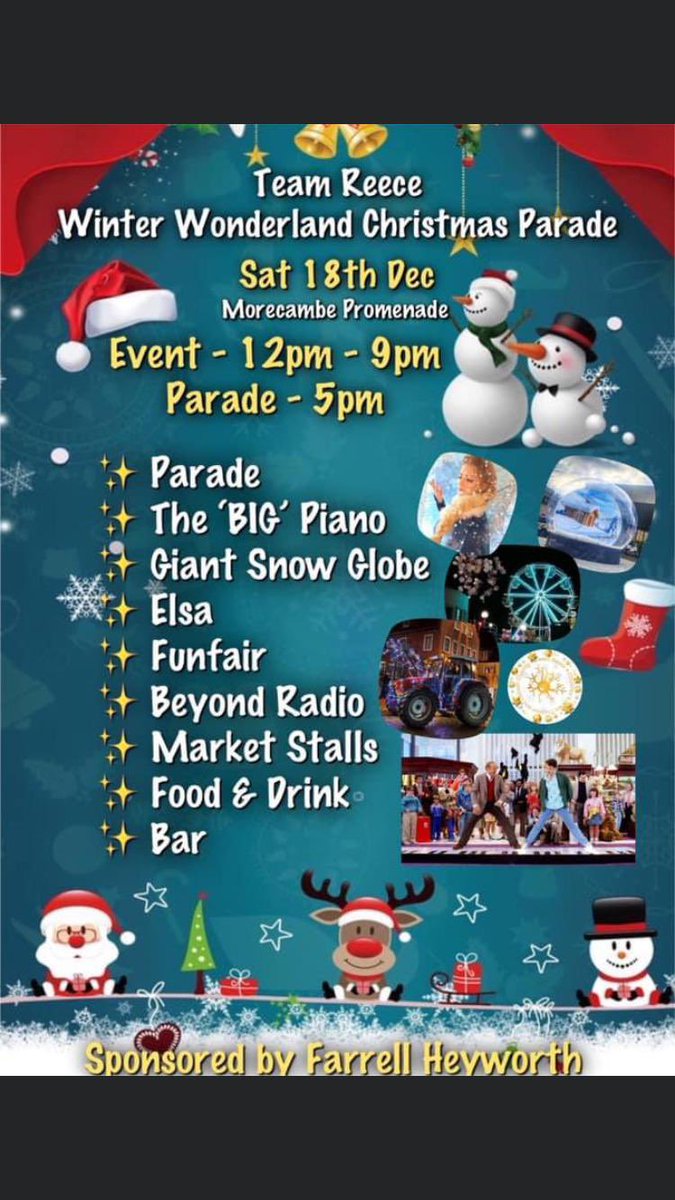 c4x4response's tweet photo. Tomorrow we will have members helping out Team Reece Winter Wonderland Christmas Parade in Morecambe. Come and join in the fun and say hi if you see us! https://t.co/P5Yp4AHoY8