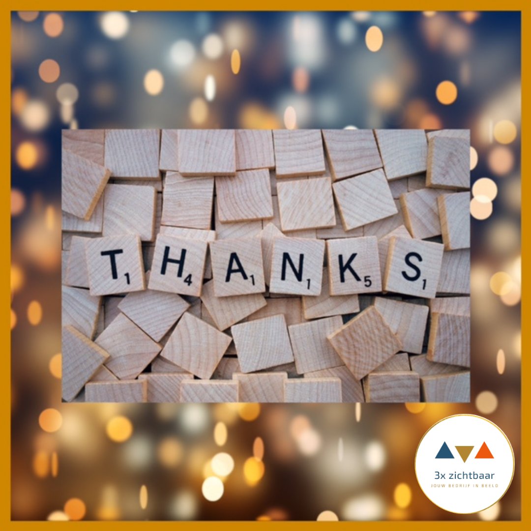 Dank! Voor de fijne contacten, de samenwerkingen en ondernemers die we al hebben kunnen helpen.
Wij zijn in 2021 met veel plezier gestart met #3xzichtbaar en geven het volgend jaar een mooi vervolg!
.
#fotografie #fotograaf #socialmedia #socials #LinkedIn #thanks #bedankt
