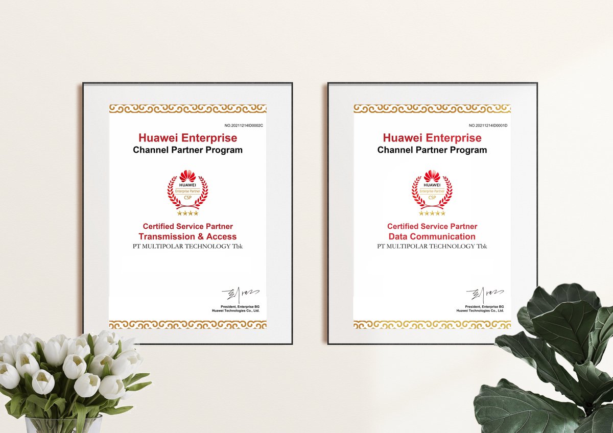MultipolarTech's tweet photo. Multipolar Technology meraih Huawei 4-Star CSP Transmission &amp; Access dan Huawei 5-Star CSP Data Communication, sehingga dapat memberikan layanan lebih optimal bagi pelanggan, didukung kompetensi teknis &amp; resource andal yang tersertifikasi. #MultipolarTechnology #HuaweiCSP https://t.co/qzdCo8H9LF