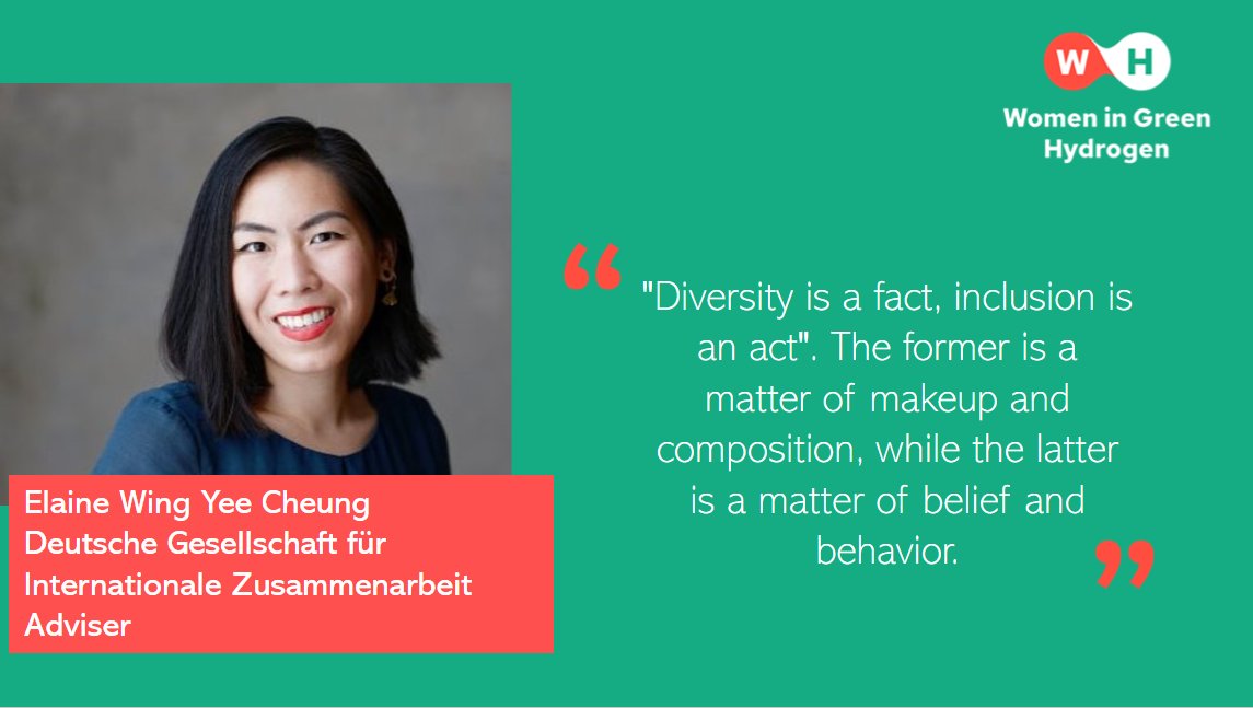 WiGH_network's tweet photo. Meet our latest #womanoftheweek, Elaine Wing Yee Cheung @ElaWingYee, an advisor on energy and green hydrogen for @GIZ in South Africa. Read more about her here: https://t.co/87a8TZKcnz

#WiGH #greenhydrogen https://t.co/20PYi0mTKe