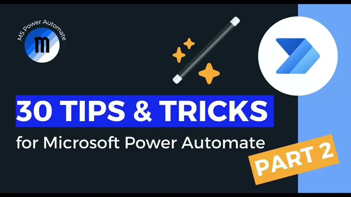 MsAutomate's tweet image. Through our work as #Microsoft #Power Automate developers, we’ve learnt some tips to make using it easier!

Check out part 2 of 3 of our best Tips and Tricks on using Microsoft Power Automate: *add video link*

#RPA #Automation #RoboticProcessAutomation #PowerAutomate