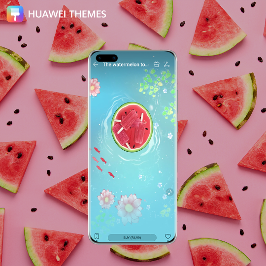 HMS_SSA's tweet photo. “The Watermelon to Drift away in the summer” wallpaper makes me feel…Tweet us your answers. 🍉
#SummaWithHUAWEI #HUAWEIThemes
Link: https://t.co/ipIaidLdBX https://t.co/Gl0hRT9RyH