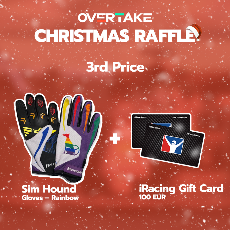 OverTake_gg's tweet photo. ❗️ We're playing Santa and are giving you the chance to win something pretty cool! 😍 

1️⃣ @FANATEC GRAN TURISMO DD PRO
2️⃣ @Playseat Evolution Alcantara Pro
3️⃣ @SimHound Gloves - Rainbow together with a 100 EUR @iRacing giftcard

Join our raffle: 👉 https://t.co/Hb8RMspEtI