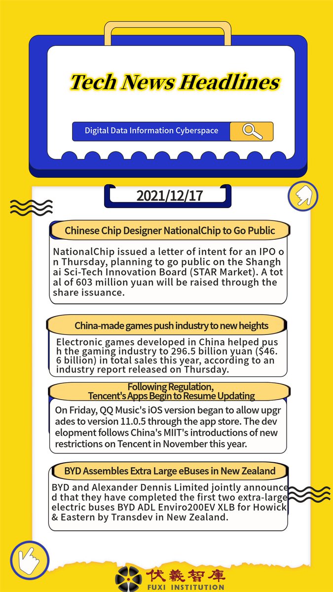 FUXI #China  #TechNews  #Headlines 
#data #Digital #IPO #global #Industry #regulations