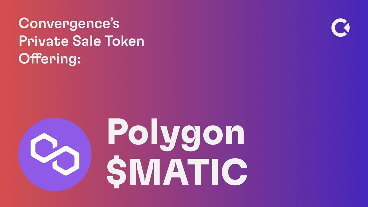 🎉 We're happy to announce our private-sale of Polygon tokens - $MATIC will take place on #ConvO 🤩 🔁 Like & Retweet this post to win a public pool whitelist spot: 5 winners 🏆 💁🏻‍♀️ See here for offering details and timeline: bit.ly/3q3T5Ij #Convergence