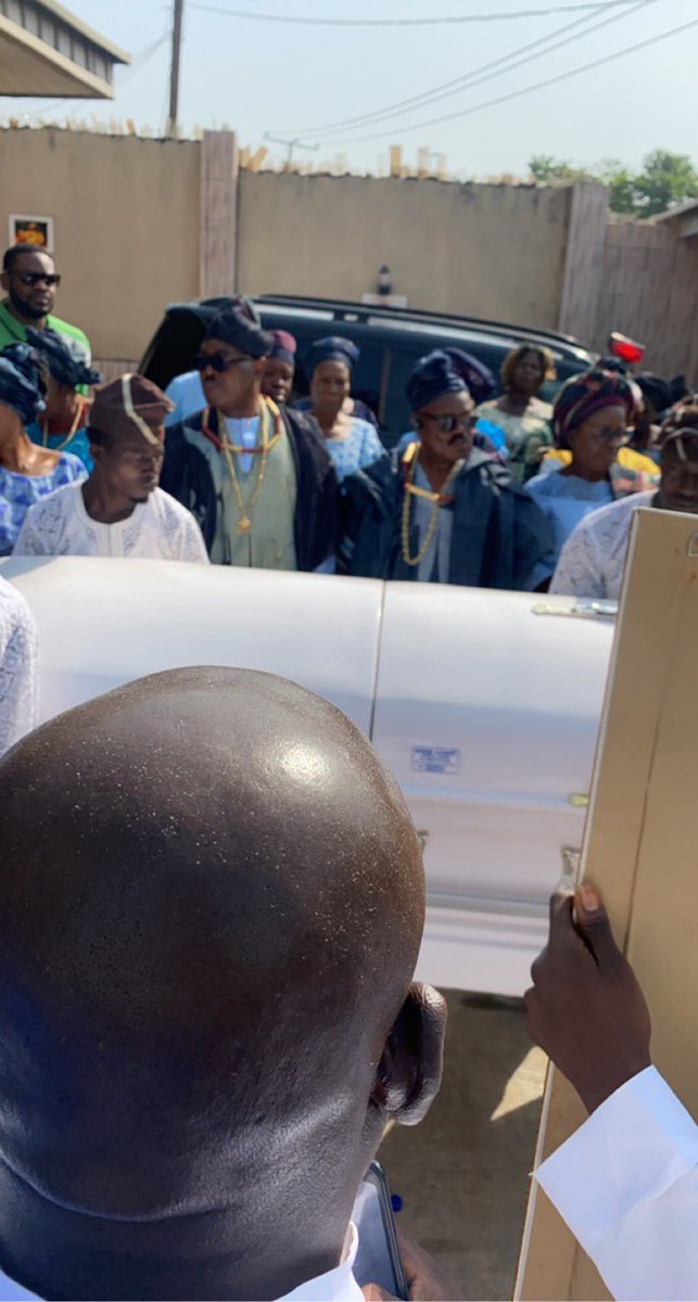 Wale's tweet photo. Today we lay my Grandmother to rest in Ondo … 💙💙💙 🕊 https://t.co/CBCLelXV21
