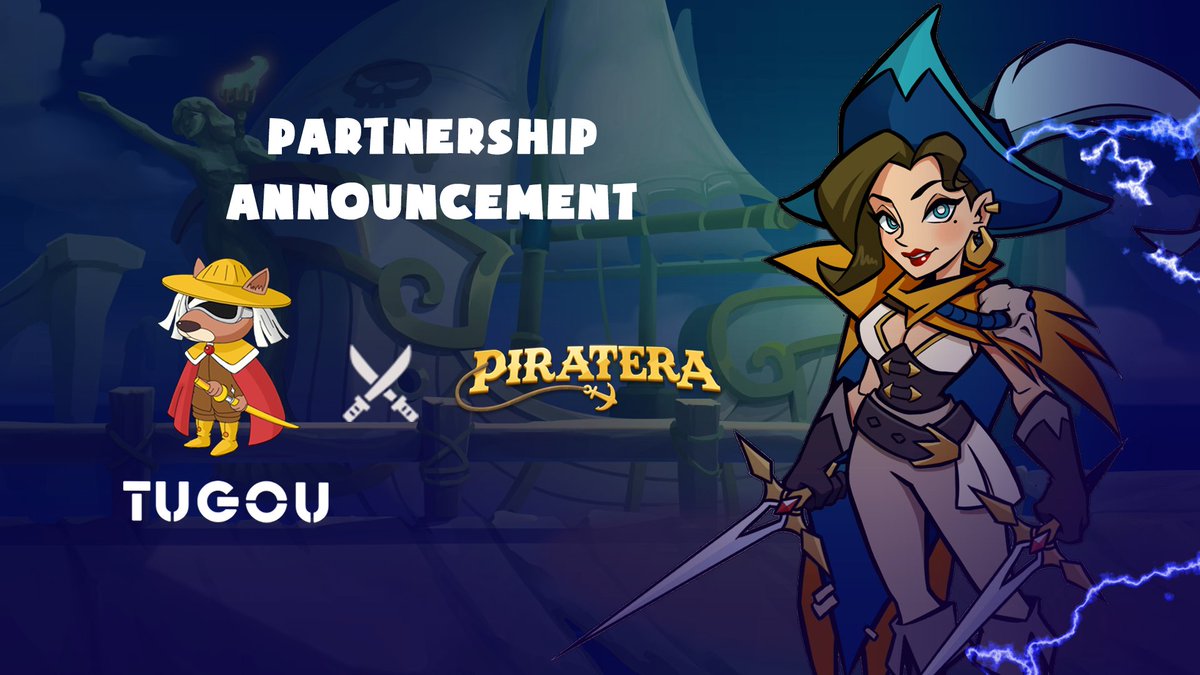 PirateraBay's tweet photo. We are very proud to announce a partnership between Piratera and TUGOU @tugoushequ🎉
Through this partnership, Piratera will soon become one of the most attractive Metaverse NFT projects.
#Piratera #PIRA #metaverse #Piraverse #NFTgame #NFTs #BSC #playtoearn https://t.co/TQfil78oYf
