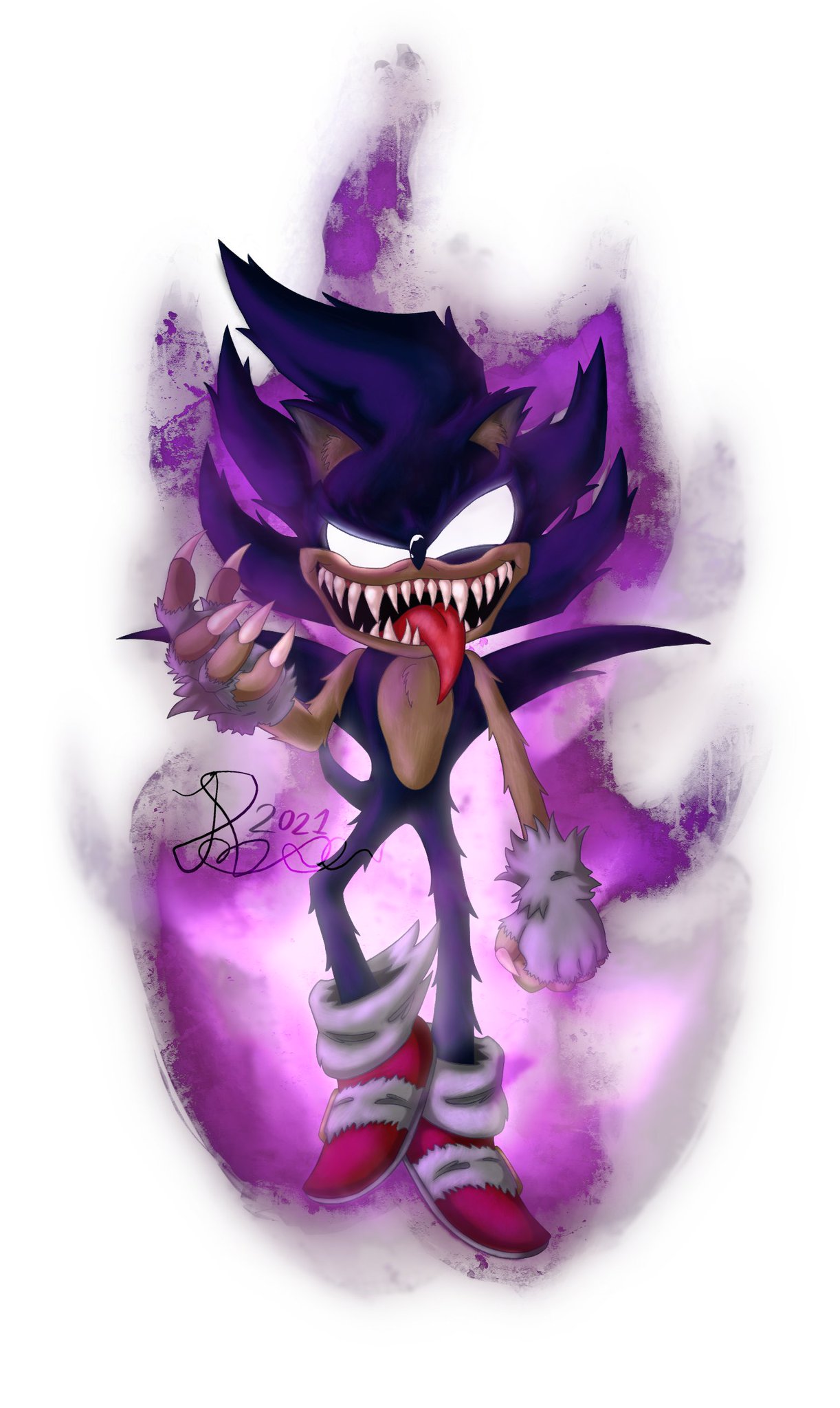 sonicthehedgehog, SONIC, fanart / Dark vs. Fleetway Super - pixiv