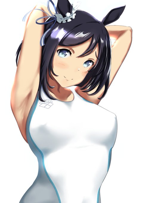 TGIF!! #エイシンフラッシュ 白競泳水着 