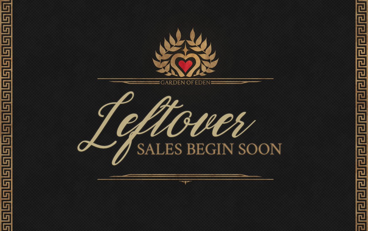 🎁✨ LEFTOVER SALE ANNOUNCEMENT!
The time has finally come! Leftover sales begin:

🍎 Wednesday, December 22nd, 9am CET

Be quick as we only have limited stock left!