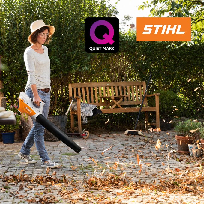 The <a href="/STIHL/">A. STIHL AG & Co. KG</a> BGA 45 leaf blower has been certified by Quiet Mark as one of the quietest leaf blowers on the market. It's easy to use too, so clearing leaves is never a chore! The BGA 45 is available from <a href="/SharrocksLtd/">Sharrocks</a> , a @STIHL_GB Approved dealer.