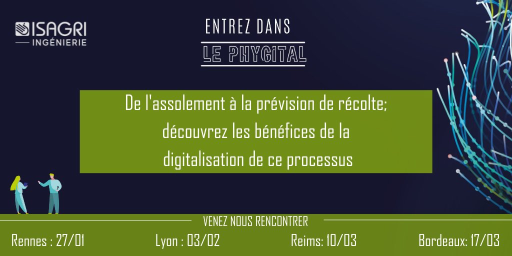 ISAGRI_Ingnr's tweet photo. Le développement des filières exige d'avoir des prévisions de récolte de plus en plus fiables afin d'organiser la logistique dans les silos.

Vous souhaitez digitaliser ce processus de prévision de récoltes? 
Inscrivez-vous à notre atelier!
https://t.co/YMurN1c6iU https://t.co/g5dCvKHVSP