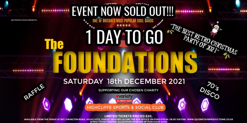 NightsRetro's tweet photo. Tomorrow our retro event with the Foundations takes place in Highcliffe. Helping to raise funds for @VarietyWessex @VarietyGB https://t.co/pQDGPcDHnr
