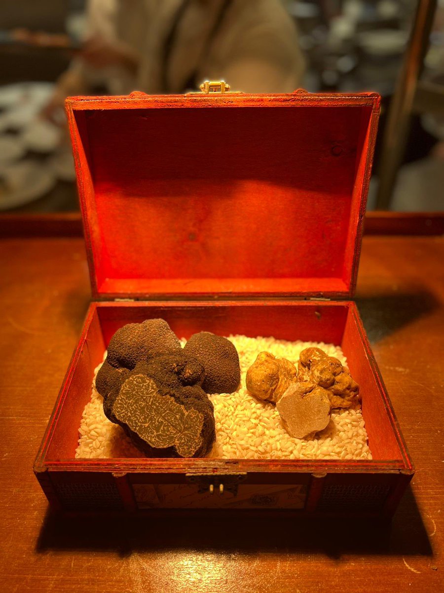 Quite a few cancellations for tonight and tomorrow night…but every cloud has a silver lining. It means we will be absolutely *MAKING IT RAIN* black Perigord and white Alba truffle this weekend. Book in now by DMing us or on solasoho.com.