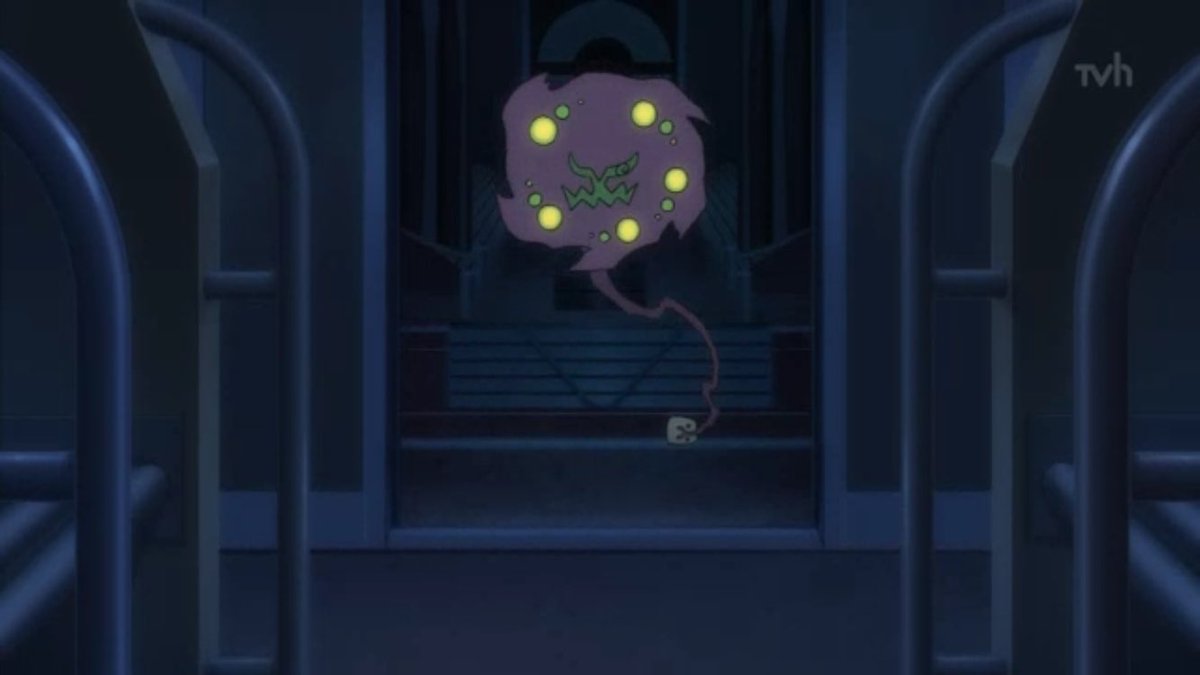 火兎ゆずいろ キュートなキュー ポケモン アニポケ ヤミラミ ミカルゲ ミカルゲの説明は 悪さばかりしていたら不思議な術を使う旅人によって かなめいし に繋がれてしまった 108個の魂って人間の煩悩の数だね 1番怖い Amp 可哀想と思ったゴーストタイプ