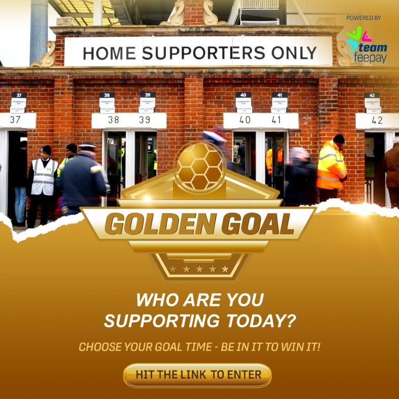 FcArdgowan's tweet image. Support ATFC by taking a guess at 1st goal scoring minute in our Golden score game. You could win £100.​

Entries cost £5, simply enter here app.teamfeepay.com/s/Yw0Vm40