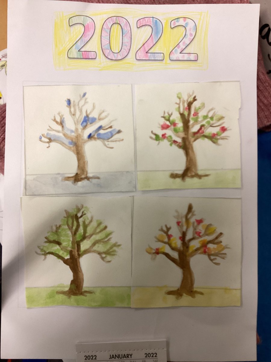 RavensdalePS's tweet photo. Year 3 have used watercolour paints to create these beautiful trees as part of our calendars this year. We couldn’t not share this with you! The finished pieces are stunning! ☺️ #RPSY3 https://t.co/PTbitZortf