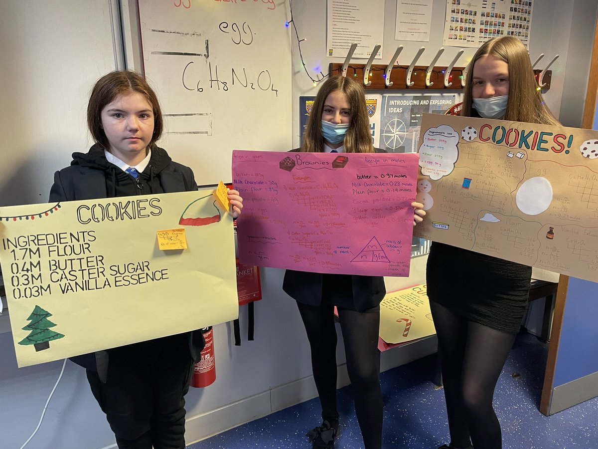 MrsHarkChem's tweet image. The Great Chemistry Christmas Bake Off! How many moles of Chocolate in that?? 🍫 😋@StAndrewscience @StAndrewsRCSec @StAndrewsHFTech @STEMglasgow #molecalculations #bakeoff #interdisciplinarylearning