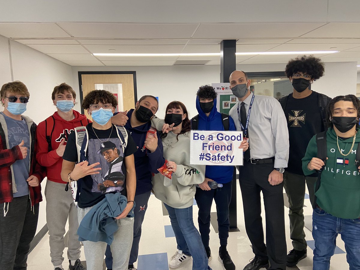 Rob Mezzanotte (@rmezzanotte) on Twitter photo Yesterday’s #PositiveSignThursday message was a little reminder that to be a good friend means to look out for the safety of those close to you. That’s what true friends do. #Safety <a href="/LHSRI/">Lincoln High School</a> <a href="/LFilippelli1/">LFilippelli</a> <a href="/KevinJ_McNamara/">Kevin J. McNamara</a> <a href="/Cobb45M/">Marc Cobb</a> <a href="/DenhamLianne/">Lianne Denham</a> Yesterday’s #PositiveSignThursday message was a little reminder that to be a good friend means to look out for the safety of those close to you. That’s what true friends do. #Safety <a href="/LHSRI/">Lincoln High School</a> <a href="/LFilippelli1/">LFilippelli</a> <a href="/KevinJ_McNamara/">Kevin J. McNamara</a> <a href="/Cobb45M/">Marc Cobb</a> <a href="/DenhamLianne/">Lianne Denham</a>