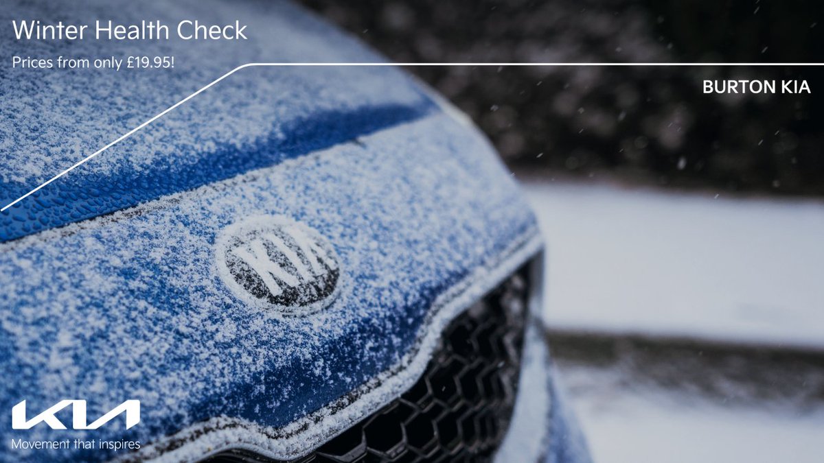 Visit us and get your car's winter health check done at Burton Kia!⭐️❄️

Prices from only £19.95! 💥

Interested to find out more and book? Simply follow the link below! 👇
burtonkia.co.uk/offers/service… 

#carservice #wintercarcare