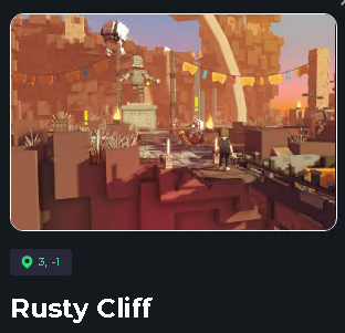 westhemar's tweet photo. @TheSandboxGame Rusty Cliff. Coordinates 3, -1 https://t.co/F3JFWtQ6Iu