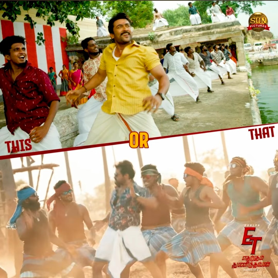 Double role nu solla varangalo 😳🕺🥁

@Suriya_offl 😁

#ETFirstSingle 🥁💥