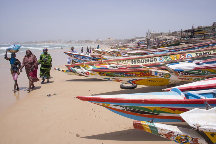 Traditional African fishing boats are basic and thus vulnerable to sea conditions